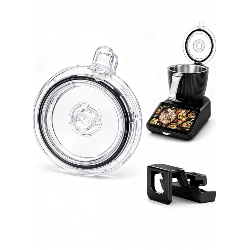 Poklice na Thermomix TM7 půhledná + držák víka ,,sada